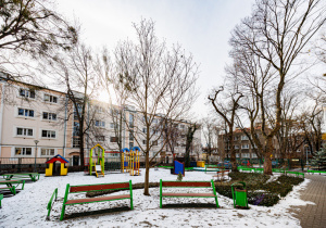 Ogród przedszkolny zimą